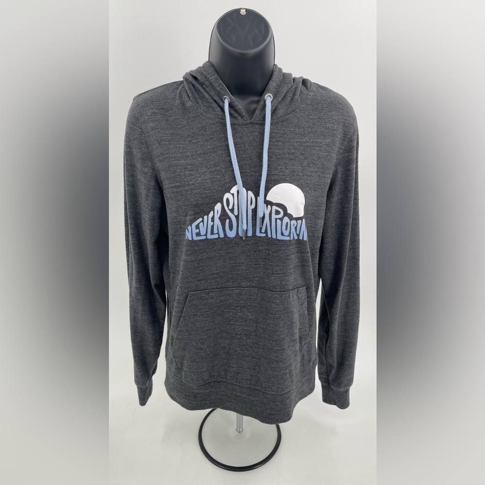The North Face Hoodie Womens Medium M Adult Gray Sweatshirt Never Stop Exploring